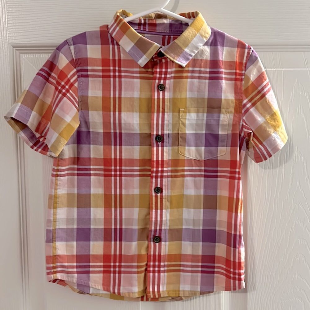 Cat & Jack Short Sleeve Boys Dress Shirt